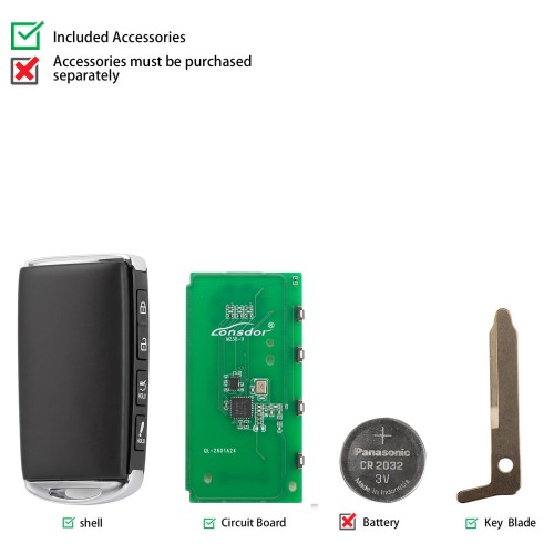 LONSDOR MZ30-13 Remote Key Supports ID49 315MHz 433.92MHz for Mazda