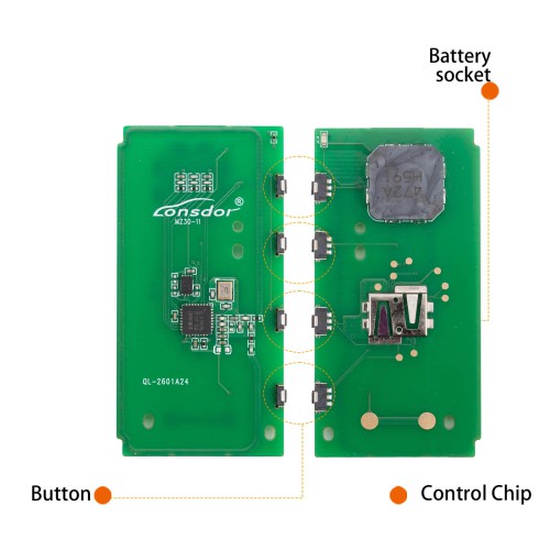 LONSDOR MZ30-13 Remote Key Supports ID49 315MHz 433.92MHz for Mazda