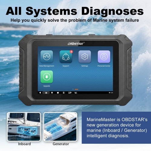 OBDSTAR MarineMaster C+D Marine Diagnostic Scanner for Inboard Engines & Generators