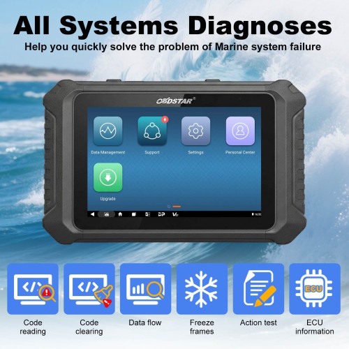 OBDSTAR MarineMaster C+D Marine Diagnostic Scanner for Inboard Engines & Generators
