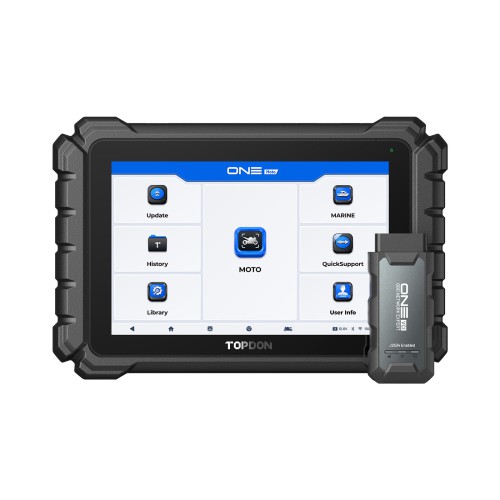 TOPDON ONE Moto Diagnostic Scanner for Motorcycles, ATVs and Marine Vehicles, Supports 2-Year Free Updates, 45 Languages