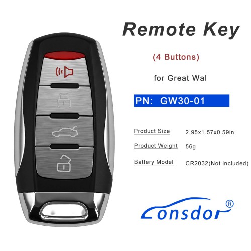 LONSDOR GW30-01 Remote Key for Great Wal