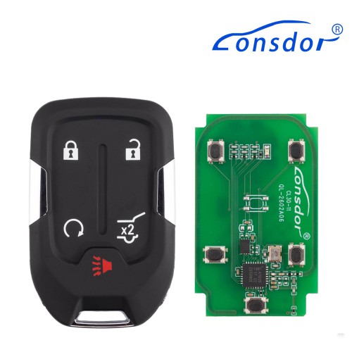 LONSDOR CL30-15 Remote Key 5 Buttons Supports ID46 ID49 ID4A 315MHz 433.92MHZ for Chevrolet