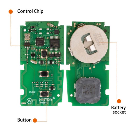KEYDIY TIB36-3 Universal Smart Remote Key 3 Buttons