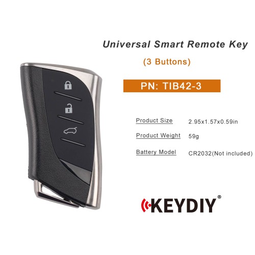 KEYDIY TIB42-3 Universal Smart Remote Key 3 Buttons