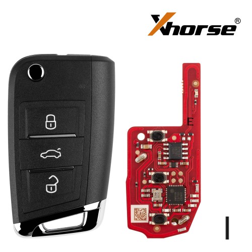 XHORSE XEDM24EN Second Generation Super Remote MQB Style 3 Buttons 5PCS