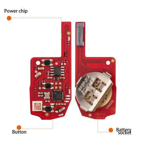 XHORSE XEDM24EN Second Generation Super Remote MQB Style 3 Buttons 5PCS