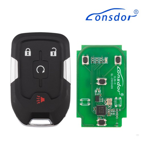 LONSDOR CL30-14 Remote Key 4 Buttons Supports ID46 ID49 ID4A 315MHz 433.92MHZ for Chevrolet