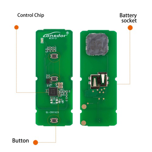 LONSDOR MZ30-26 Remote Key 3 Buttons Supports ID49 315MHz 433.92MHz for Mazda