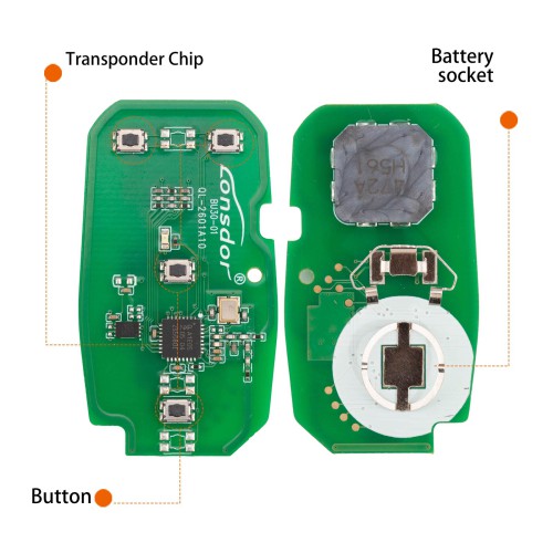 LONSDOR BU30-02 Remote Key 4 Buttons Supports ID46 ID49 ID4A 315MHz 433.92MHz for Buick