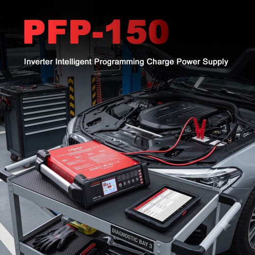 LAUNCH PFP-150 Inverter Intelligent Programming Charge Power Supply for All Types of Vehicles, Cars, Trucks, Boats, Tractors