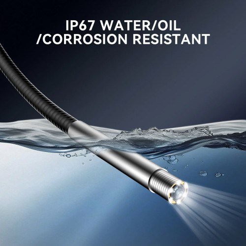 THINKCAR USB Endoscope TES 102 5.5mm IP67 Water Proof 6-Adjustable LED Lights 1280*720 Definition, Works with THINKSCAN 689BT/MUCAR 892BT/MUCAR VO8