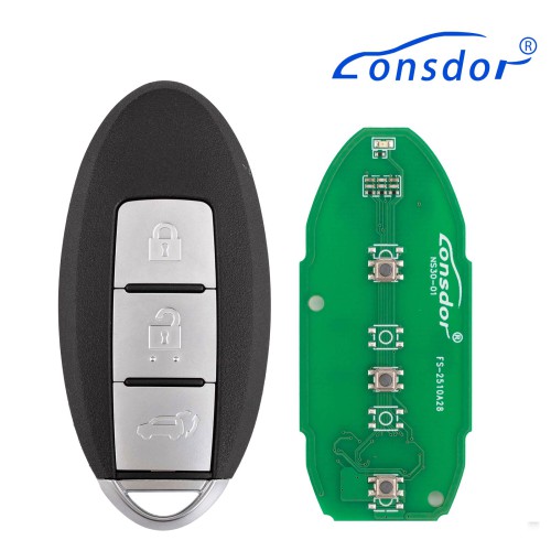Lonsdor NS30-0CNS30 for Nissan/Infiniti Smart Key 3 Buttons Supports ID46 ID47 ID4A