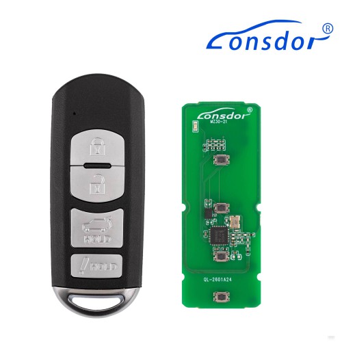 LONSDOR MZ30-23 Remote Key 4 Buttons Supports ID49 315MHz 433.92MHz for Mazda