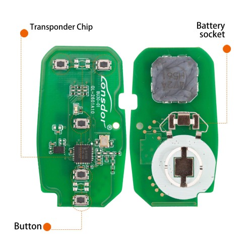 LONSDOR BU30-03 Remote Key 5 Buttons Supports ID46 ID49 ID4A 315MHz 433.92MHz for Buick