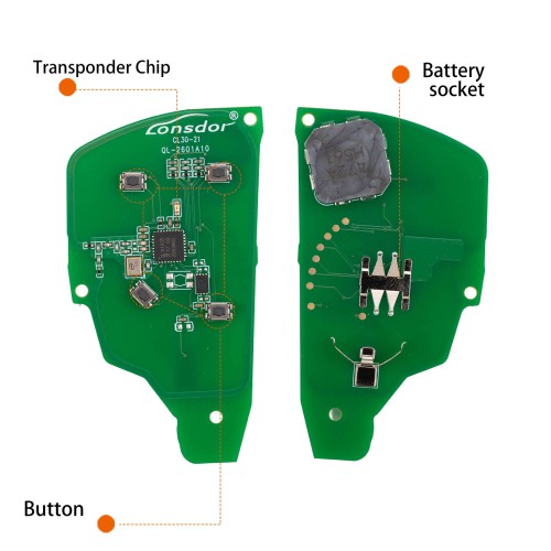 LONSDOR CL30-21 Remote Key 4 Buttons Supports ID46 ID49 ID4A 315MHz 433.92MHZ for Chevrolet