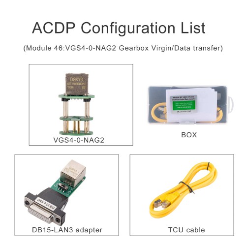 YANHUA ACDP Module46: VGS4-0-NAG2 Gearbox Virgin/Data Transfer