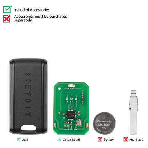 KEYDIY C29Ax01 Programmable Smart Key Used with KEYDIY 13# Remote Chip Reading Adapter 5PCS
