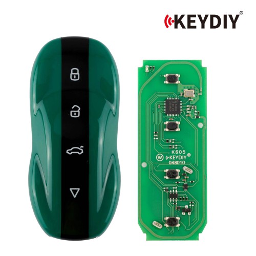 KEYDIY ZB71-4 Smart Key Black Jade Green 4 Buttons