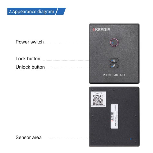 KEYDIY PAK01-ZB Phone As Key