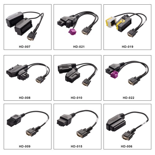 OBDSTAR ECU MASTER C Configuration HD Cable Set 19 Pieces of Cables