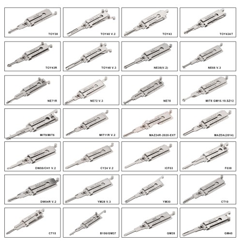 LISHI  2-in-1 Pick & Decoder Set, 112 Pieces