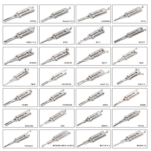 LISHI  2-in-1 Pick & Decoder Set, 112 Pieces
