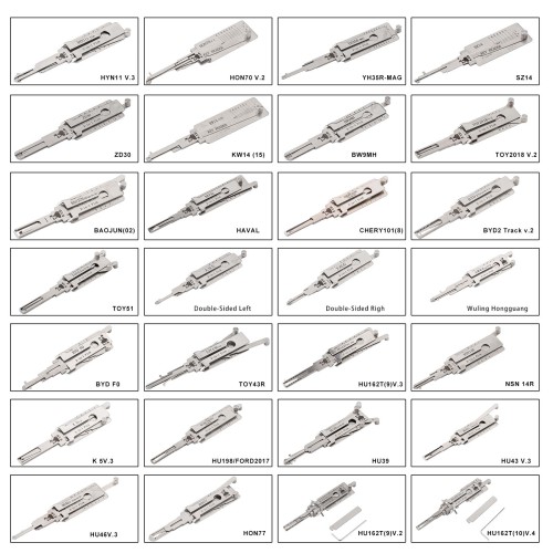 LISHI  2-in-1 Pick & Decoder Set, 112 Pieces