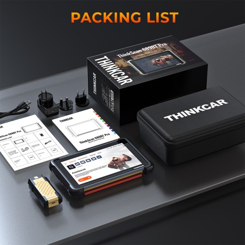 THINKCAR THINKSCAN 689BT PRO Bluetooth Diagnostic Scanner with AI Function, Supports CANFD & DOIP & J2534, 35 Resets,Topology Mapping, ECU Coding