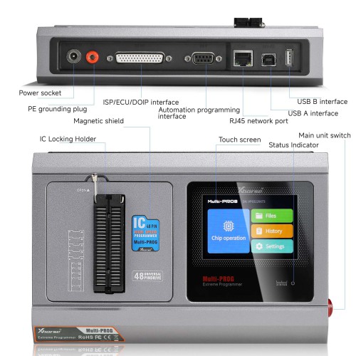 Xhorse Multi Prog Programmer GL Version with Free MQB48 License RH850 Expert Mode Supports Checksum Scripts Read BMW BDC2 BDC3 5C 5D Keys