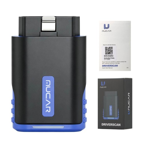 THINKCAR MUCAR DRIVERSCAN OBD2 Bluetooth Scanner Supports 15 Reset Functions, Full System Diagnostics, 12 Languages