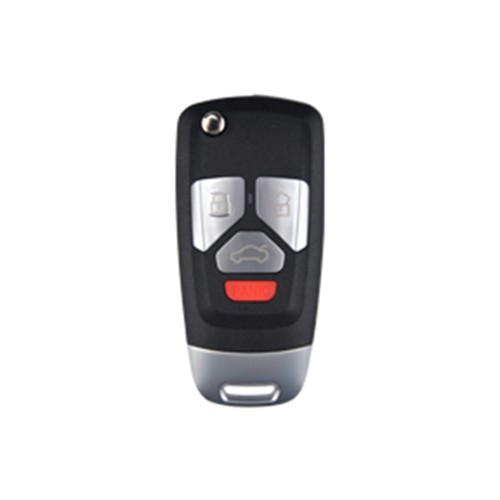 KEYDIY KD B27-4 Universal Flip Remote Key 3+1 Button for Audi Type 5PCS