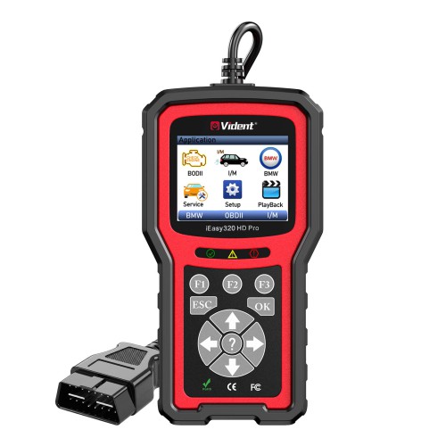Vident iEasy320HD Diesel Truck Diagnostic Tool OBD2 Scanner Automotive Code Reader Trucks Cars OBD2 Diagnostic Tool
