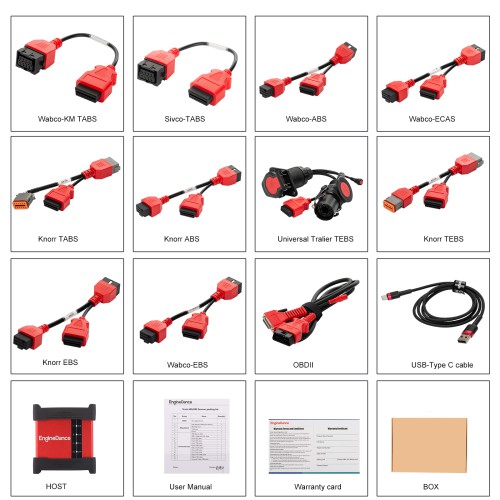 EngineDance EBS-ABS-ECAS-ADAS-AMT Specialized Diagnostic Scanner