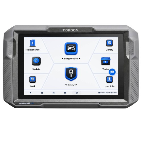 TOPDON UltraDiag 8-Inch Key Programming & Scan Tool Support 30 Reset Functions Bi-directional Control 100+ Vehicle Coverage