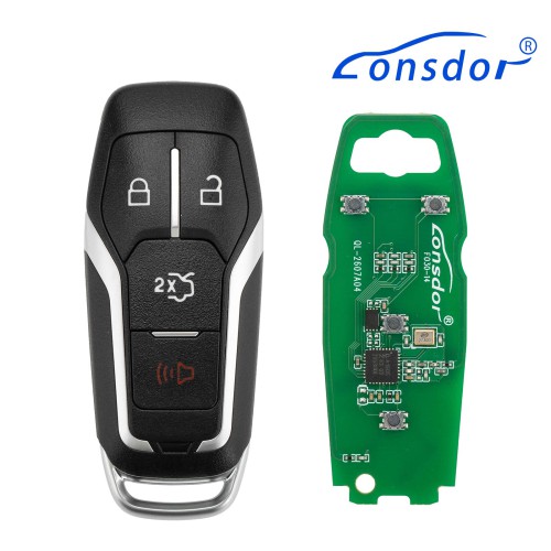 LONSDOR FO30 Series Smart Key FO30-14 Low Frequency 315/433 MHz 4 Buttons for Ford