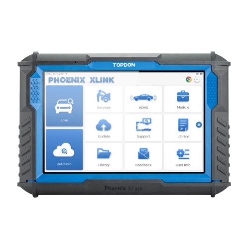 TOPDON Phoenix XLink Diagnostic Tool with Bi-Directional Control, ECU Programming, CAN-FD, DoIP, 41+ Services & Full-System Scanning