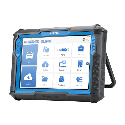 TOPDON Phoenix XLink Diagnostic Tool with Bi-Directional Control, ECU Programming, CAN-FD, DoIP, 41+ Services & Full-System Scanning