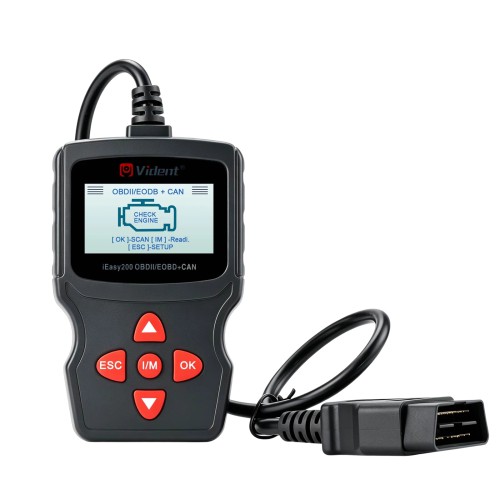 VIDENT iEasy200 OBDII/EOBD+CAN Code Reader for Vehicle Checking Engine Light Car Diagnostic Scan Tool