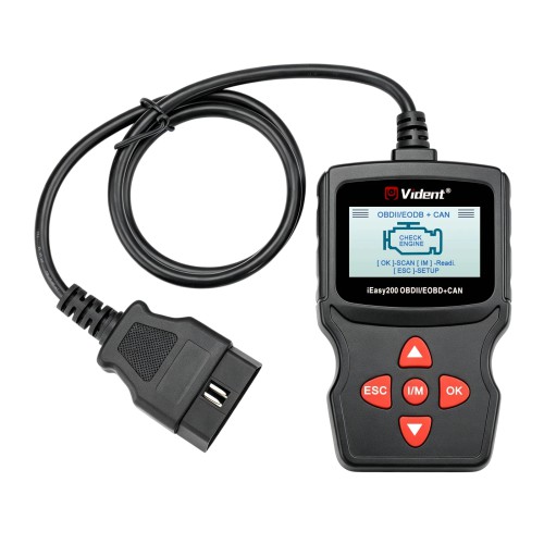 VIDENT iEasy200 OBDII/EOBD+CAN Code Reader for Vehicle Checking Engine Light Car Diagnostic Scan Tool