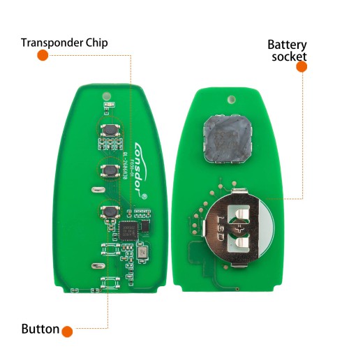 LONSDOR FO30 Series Smart Key FO30-04 Low Frequency 315/433 MHz 3 Buttons for Ford