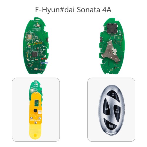 GODIAG Solderfree 7-in-1 5C/ 5D Encrypted Key Programming Adapter Kit Used with the 14-in-1 Adapter Kit for JLR/Ford/GM/Nissan/Hyundai/Kia