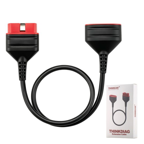 THINKCAR THINKDIAG Extension Cable Length 60cm, High-quality Copper Core Wire, Use Eco-friendly Materials, Supports Connecting to All OBD2 Devices