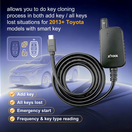 XTOOL AnyToyo SK1 Plus Smart Key Emulator for Toyota & Lexus Works With X100PAD3, KC501