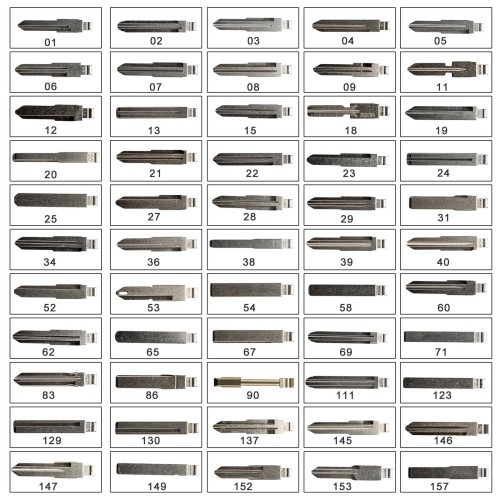 OEM 550 Pieces of Key Blades with Large 144-compartment Storage Box