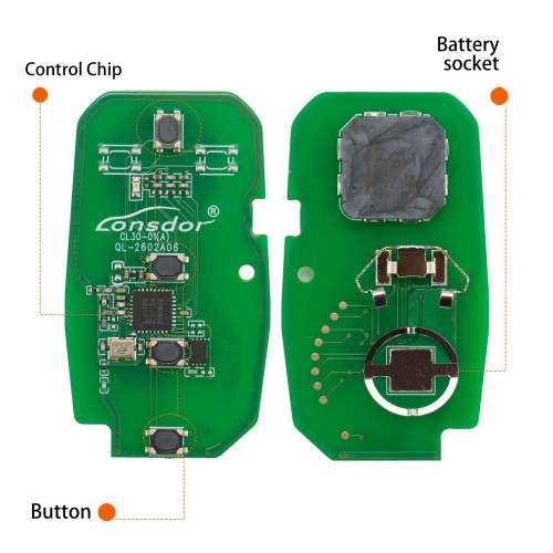 LONSDOR CL30-06 Remote Key 4 Buttons Supports ID46 ID49 ID4A 315MHz 433.92MHz for Chevrolet