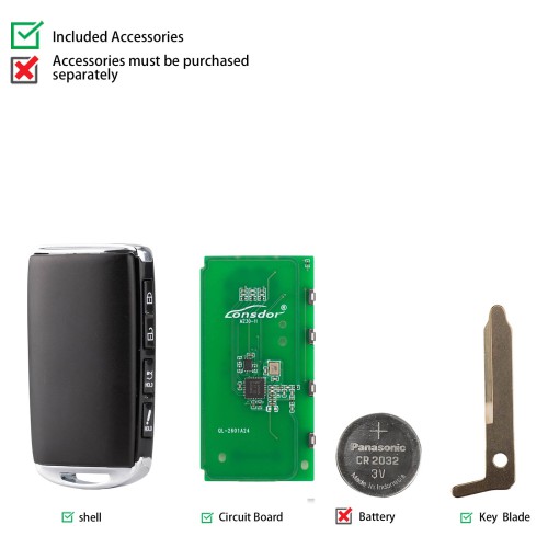LONSDOR MZ30-12 Remote Key Supports ID49 315MHz 433.92MHz for Mazda