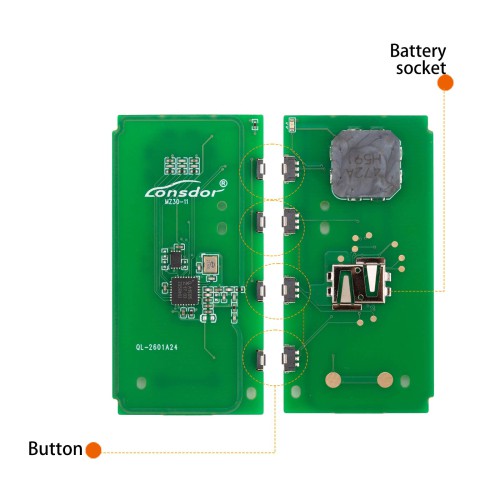 LONSDOR MZ30-12 Remote Key Supports ID49 315MHz 433.92MHz for Mazda