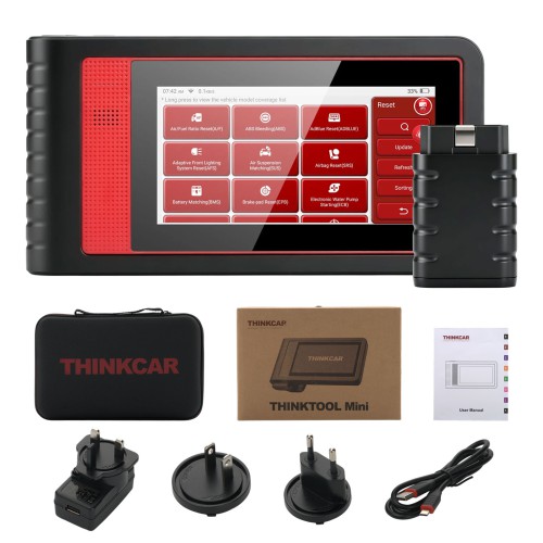 THINKCAR THINKTOOL MINI, Supports 28+ Languages, 28 Reset Functions, OE-level Full System Diagnostic Tool