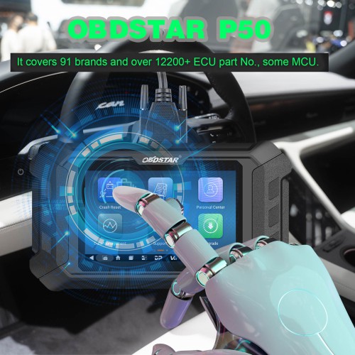 (Second hand,95% New)OBDSTAR P50 Airbag Reset Tool Cover 92 Brands and Over 13200 ECU Part No. by OBD/ BENCH